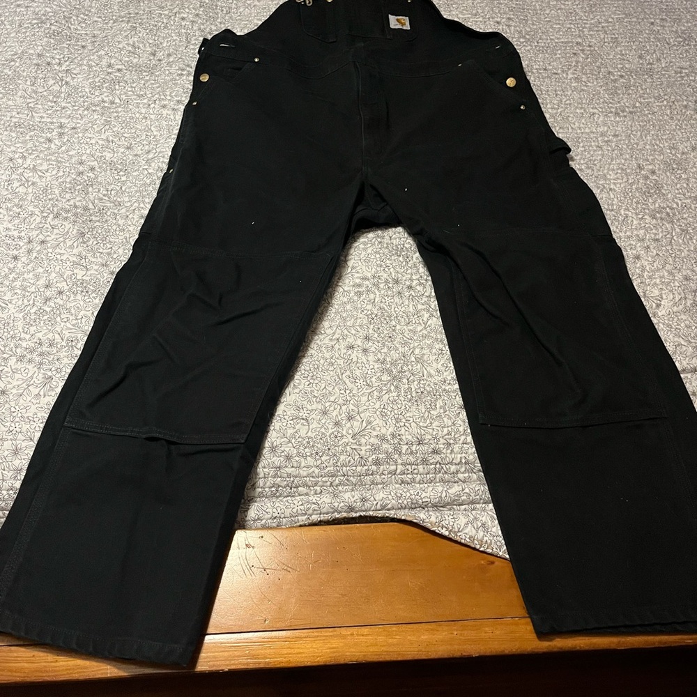Carhartt Men's black work overalls